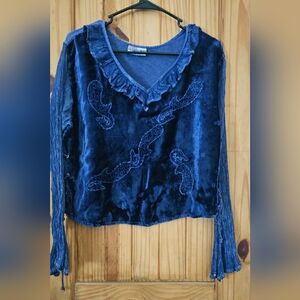 Women's velvet shirt